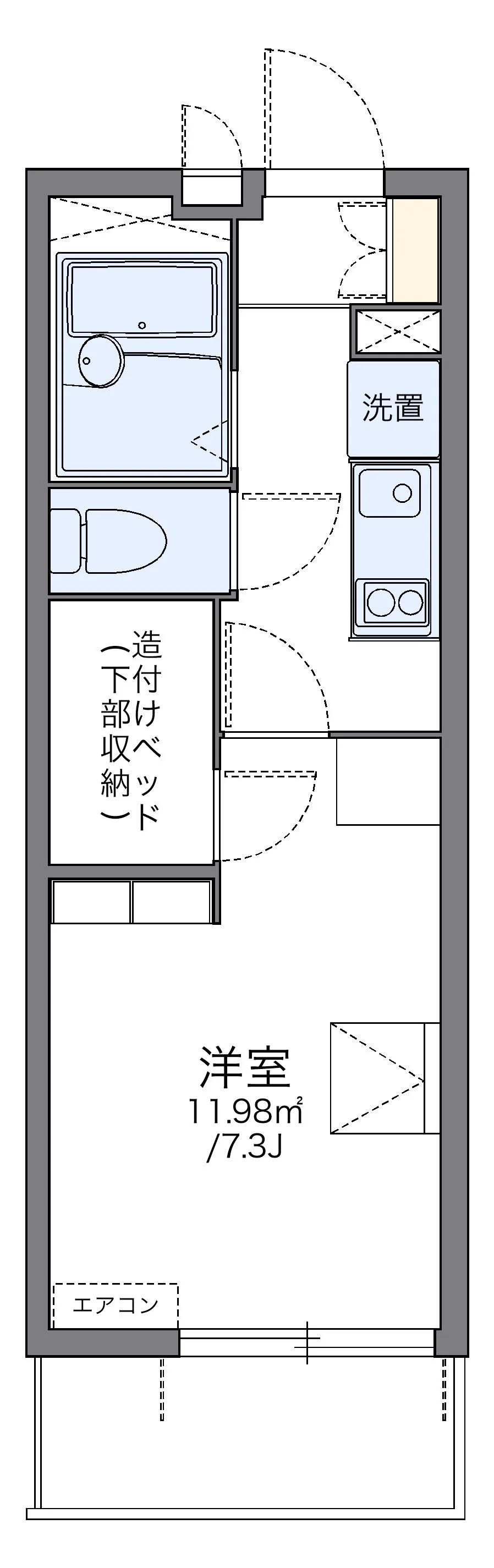 代表的な間取のため実際の間取とは異なる場合があります