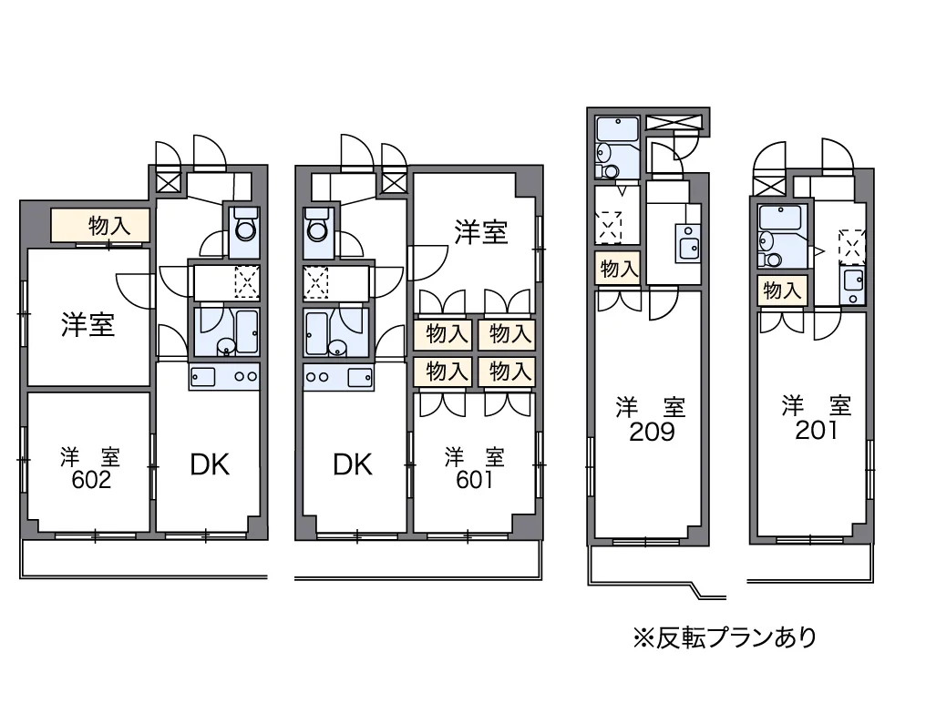 代表的な間取のため実際の間取とは異なる場合があります