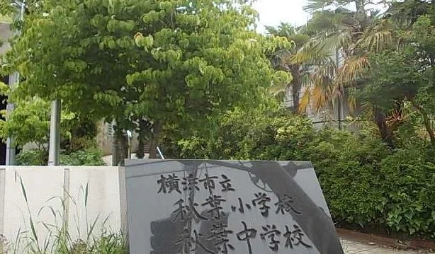 秋葉小学校まで671m