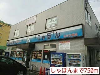 しゃぽんまで750m