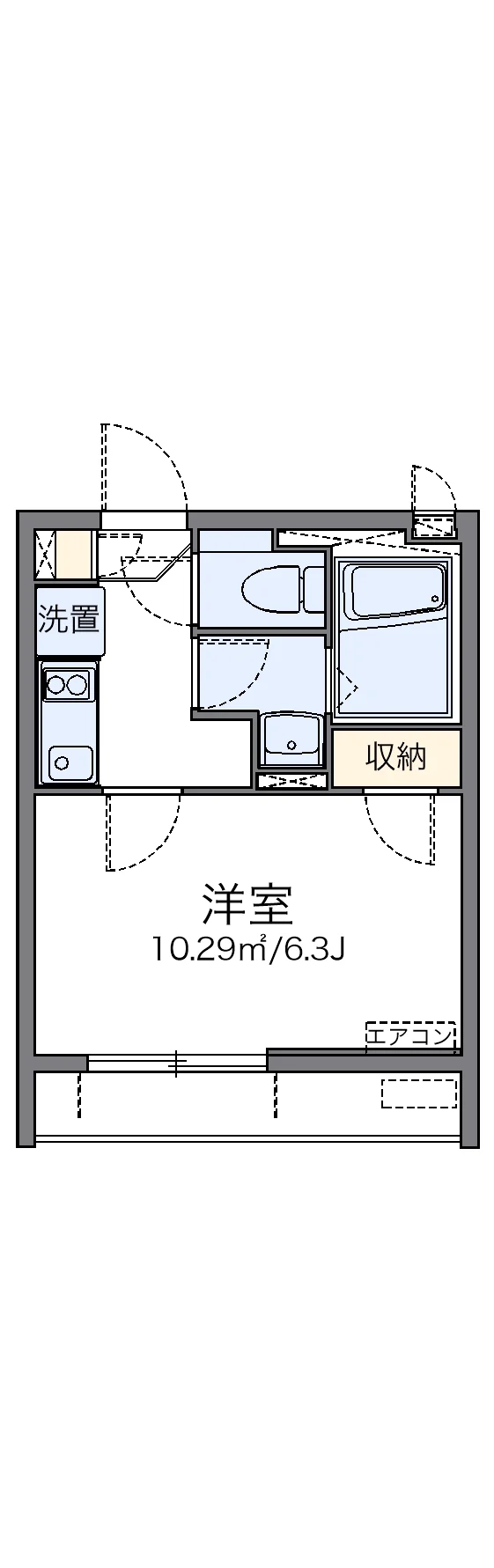 代表的な間取のため実際の間取とは異なる場合があります