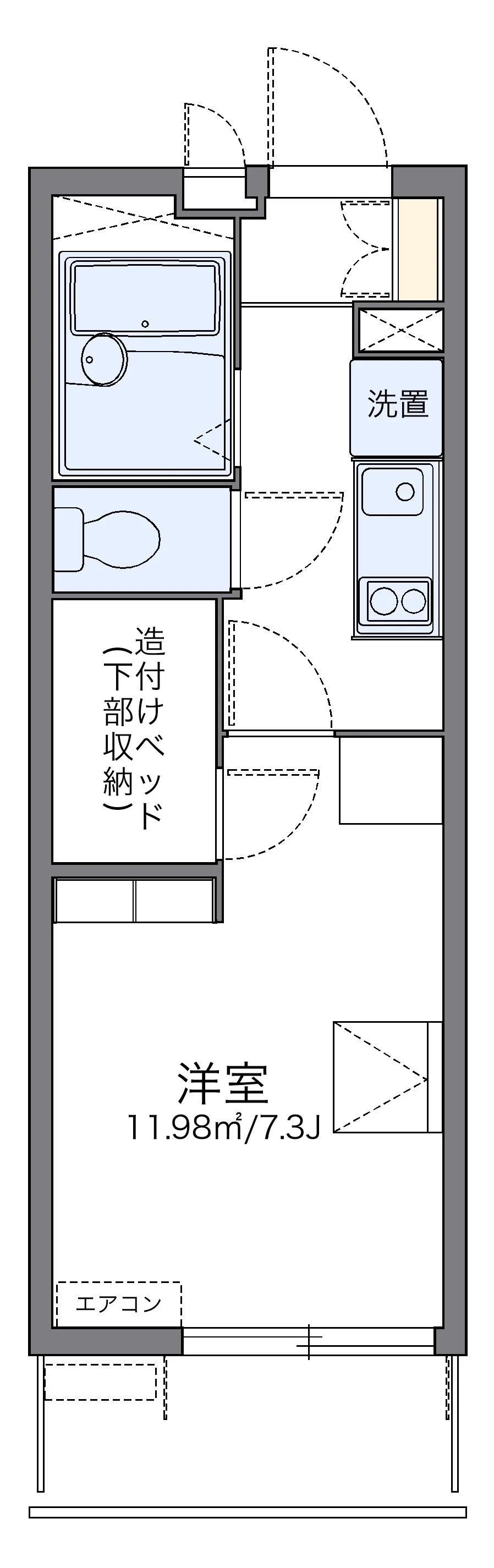 代表的な間取のため実際の間取とは異なる場合があります