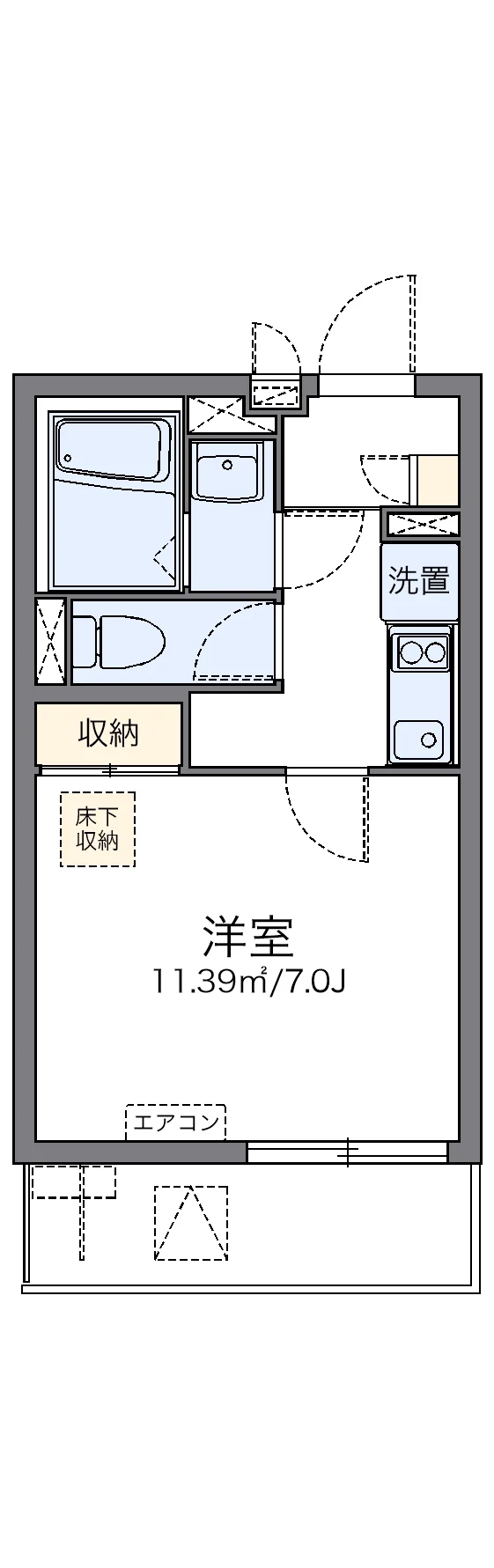 代表的な間取のため実際の間取とは異なる場合があります