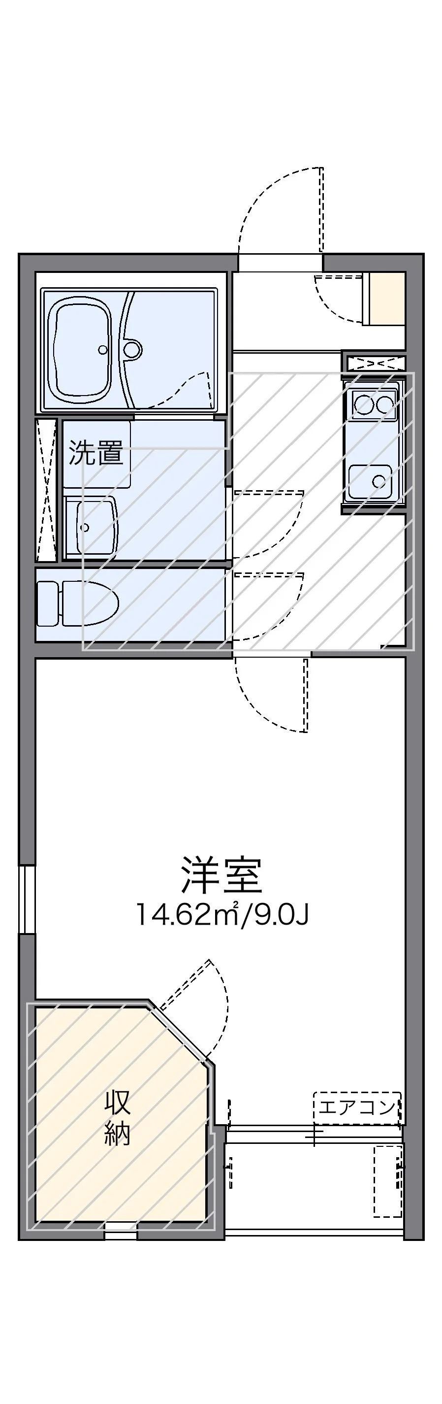 代表的な間取のため実際の間取とは異なる場合があります