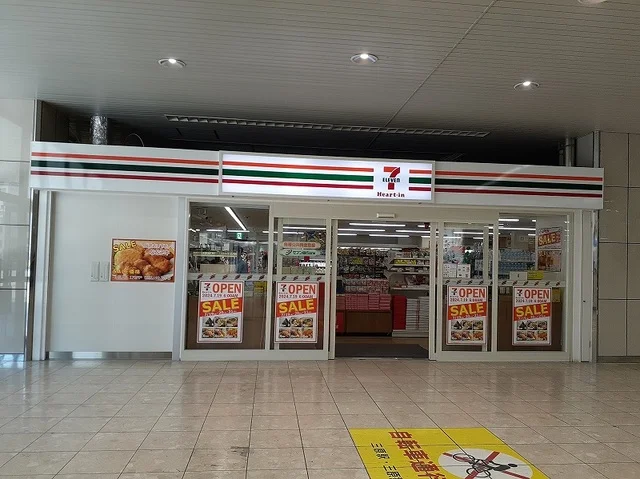 セブンイレブン三原駅改札口点まで600m