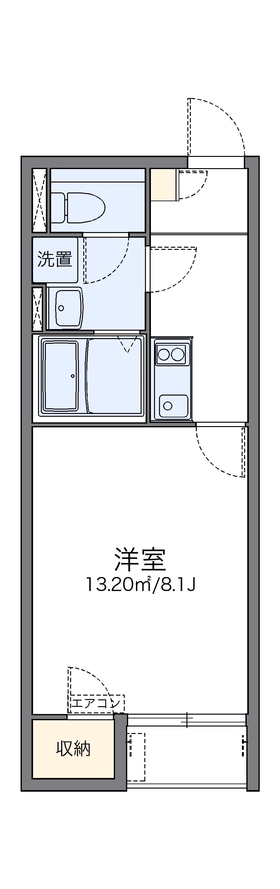 代表的な間取のため実際の間取とは異なる場合があります