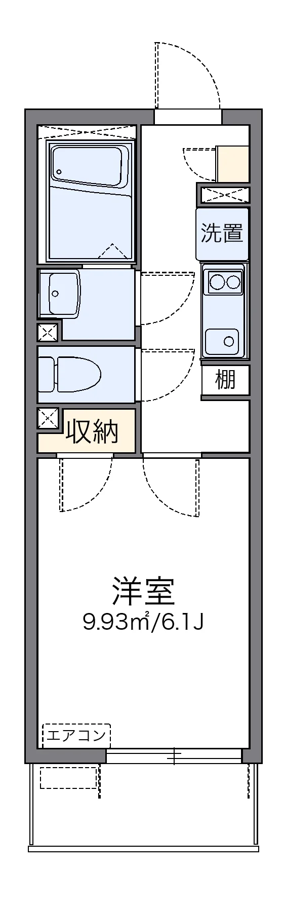 代表的な間取のため実際の間取とは異なる場合があります