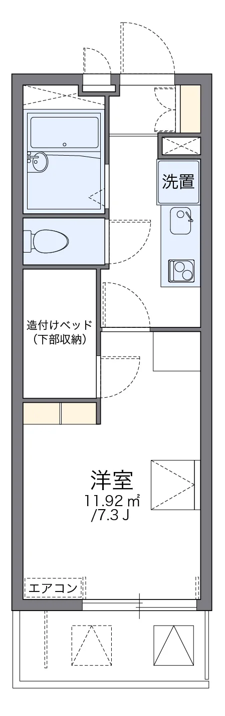 代表的な間取のため実際の間取とは異なる場合があります