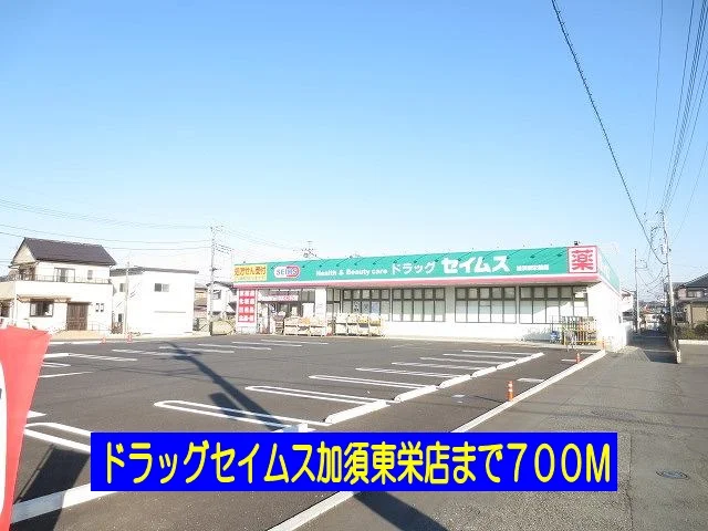 ドラッグセイムス加須東栄店まで700m