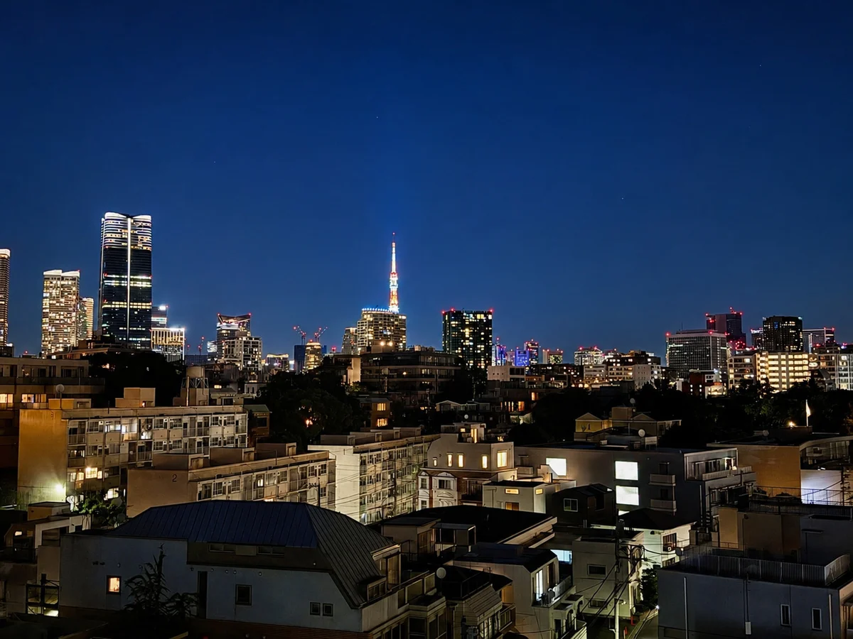 東京タワーを望む、南麻布ならではの贅沢な眺望