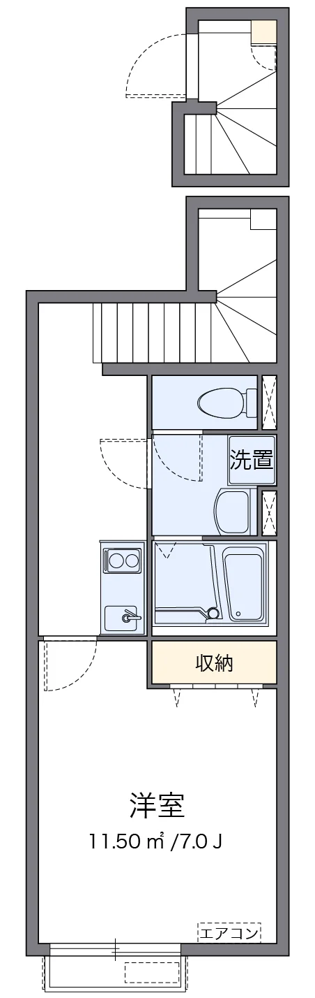 代表的な間取のため実際の間取とは異なる場合があります