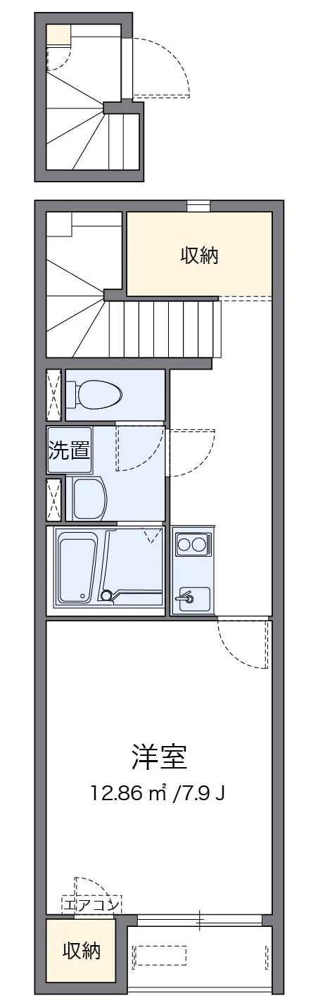 代表的な間取のため実際の間取とは異なる場合があります