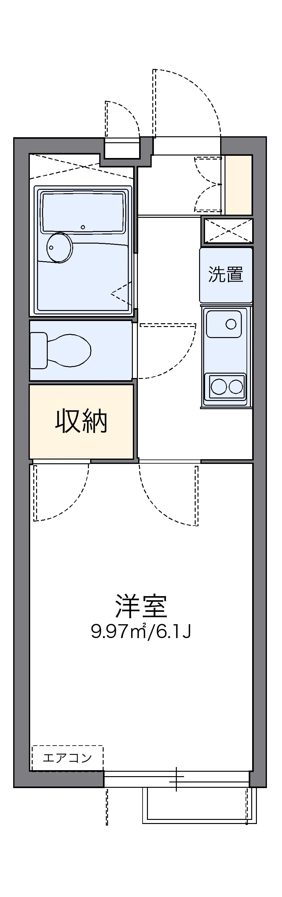 代表的な間取のため実際の間取とは異なる場合があります
