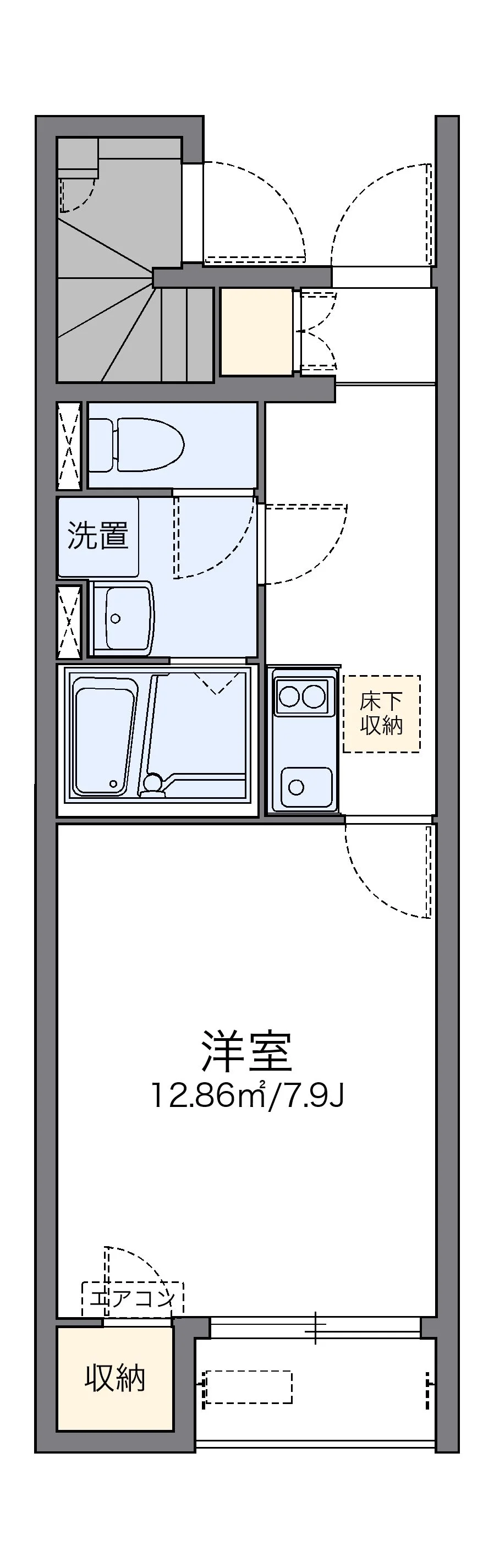 代表的な間取のため実際の間取とは異なる場合があります