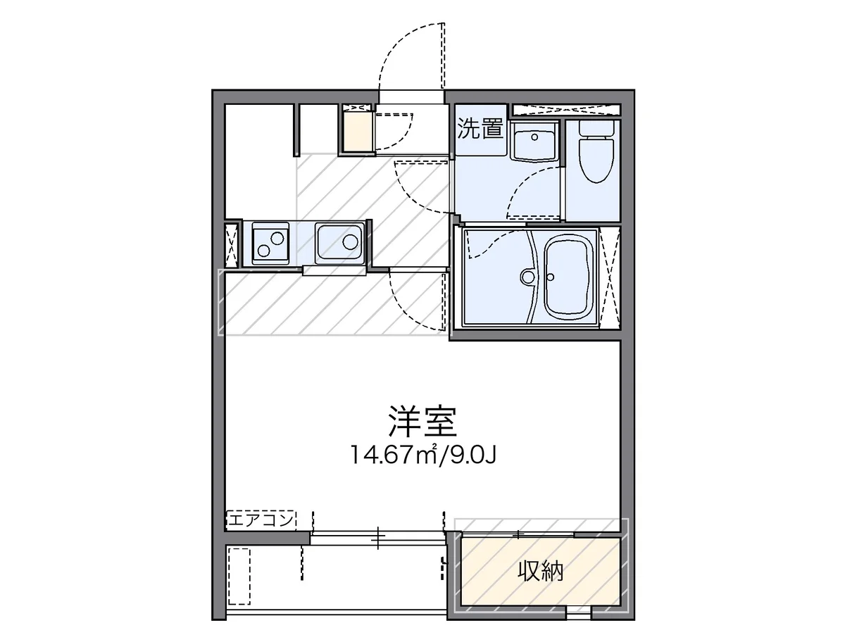 代表的な間取のため実際の間取とは異なる場合があります