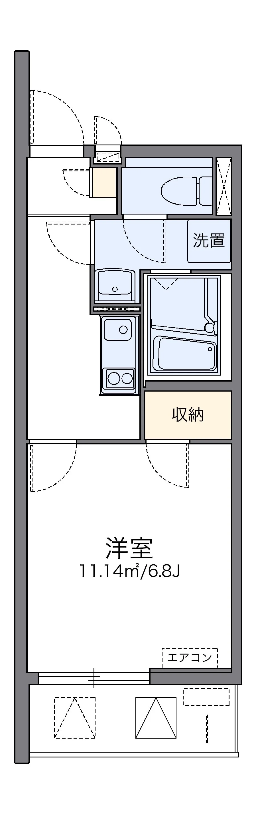 代表的な間取のため実際の間取とは異なる場合があります