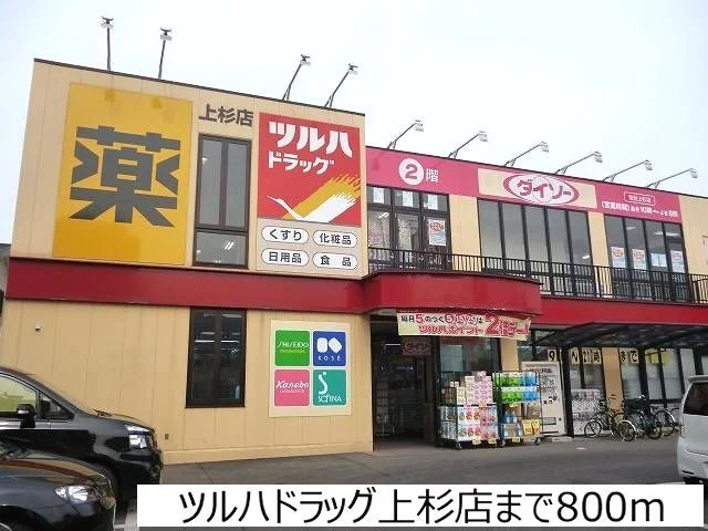 ツルハドラッグ上杉店まで800m