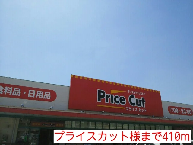 プライスカット様まで410m