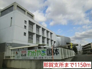 那賀支所まで1150m