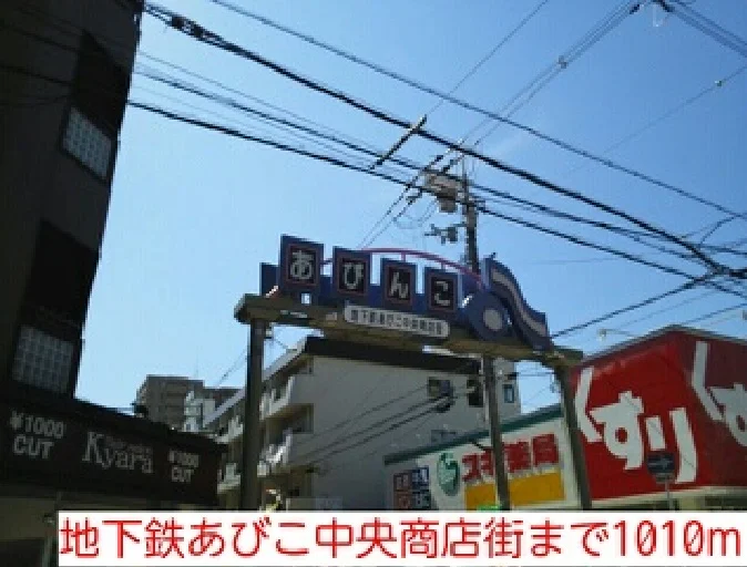 地下鉄あびこ中央商店街まで1010m