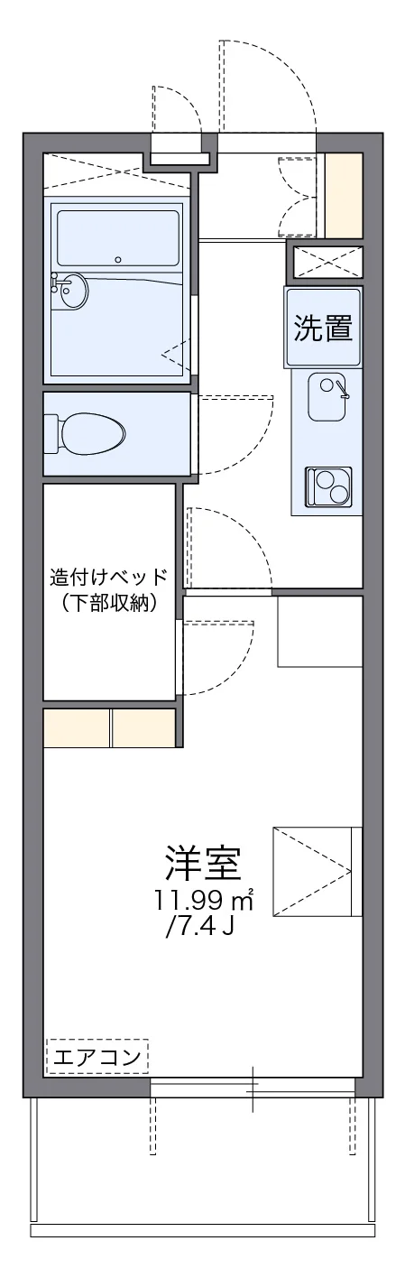 代表的な間取のため実際の間取とは異なる場合があります