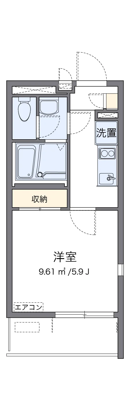 代表的な間取のため実際の間取とは異なる場合があります