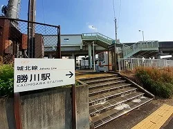 城北線勝川駅まで450m