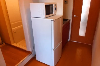 電子レンジ、冷蔵庫付き