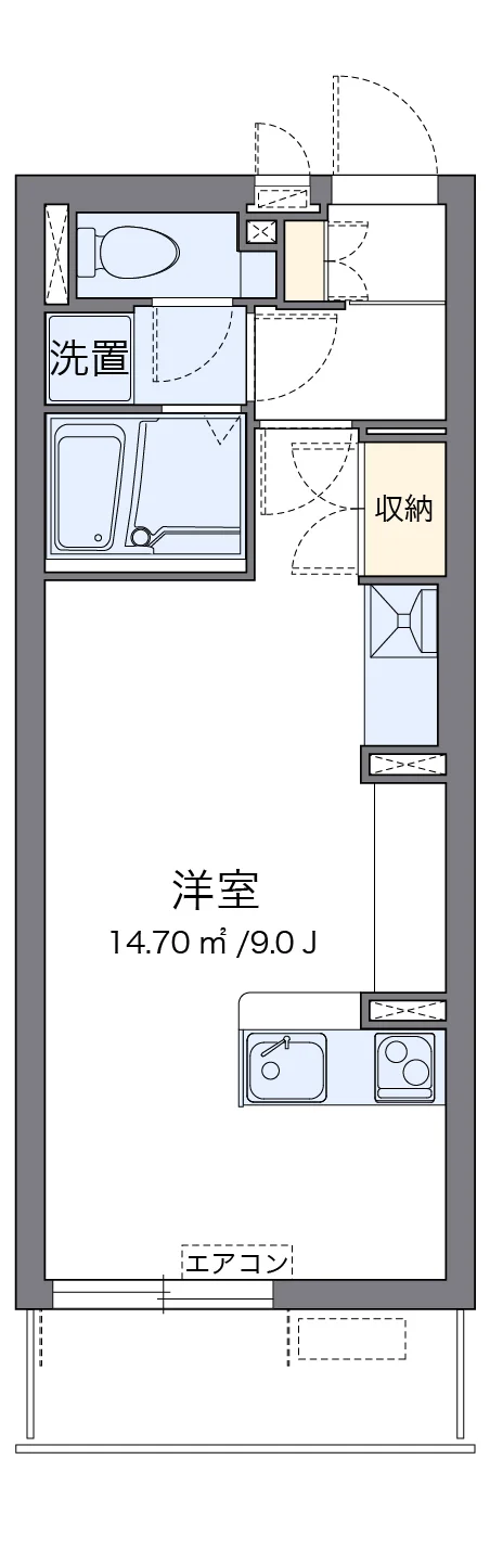 代表的な間取のため実際の間取とは異なる場合があります