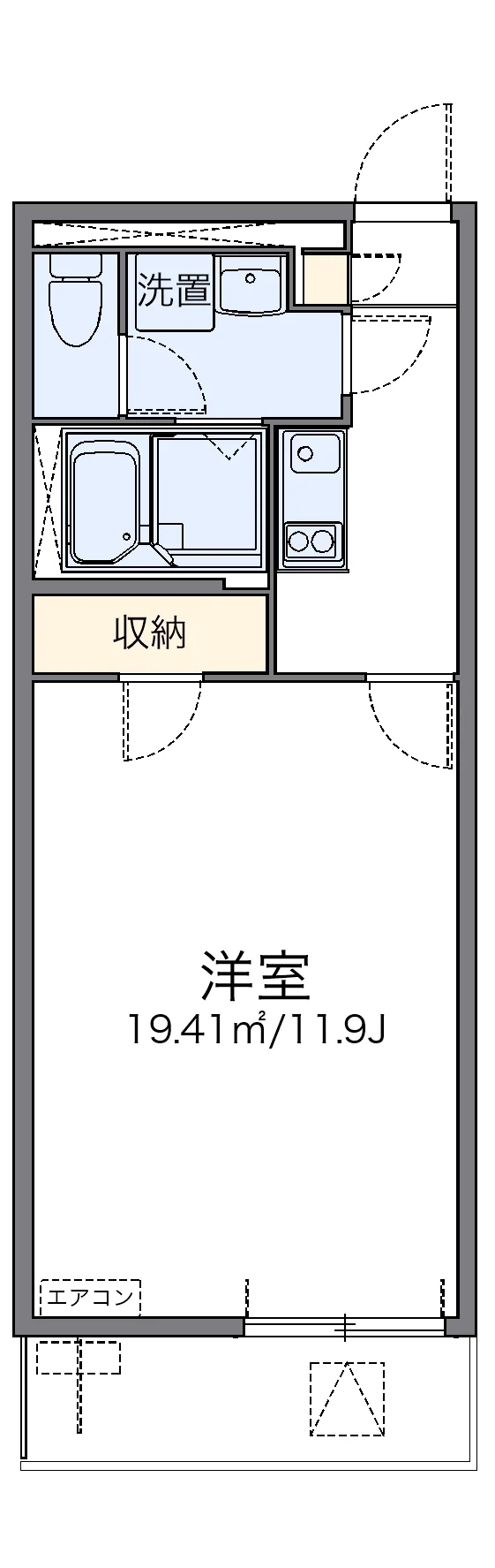 代表的な間取のため実際の間取とは異なる場合があります