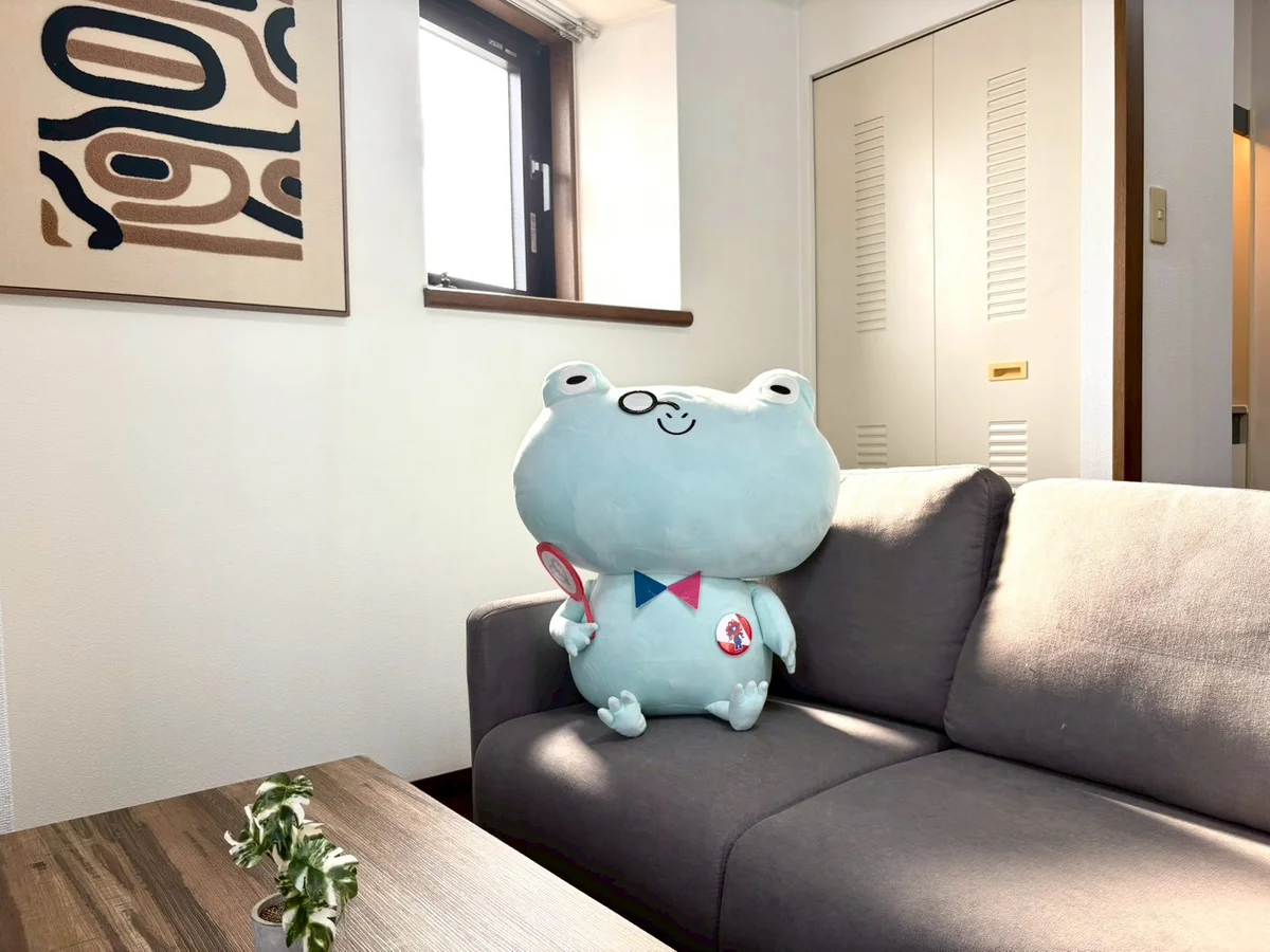 エスリード賃貸のマスコットキャラクター『ケロ坊』も皆様のご利用お待ちしております♪