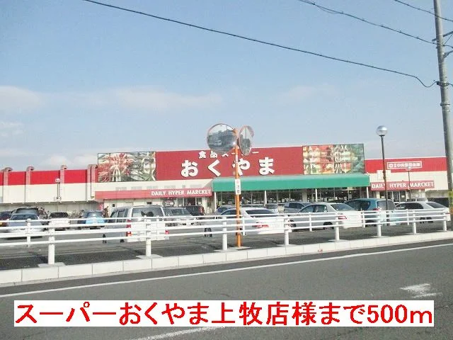 スーパーおくやま上牧店様まで500m