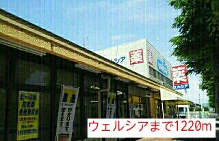 ウェルシアまで1220m