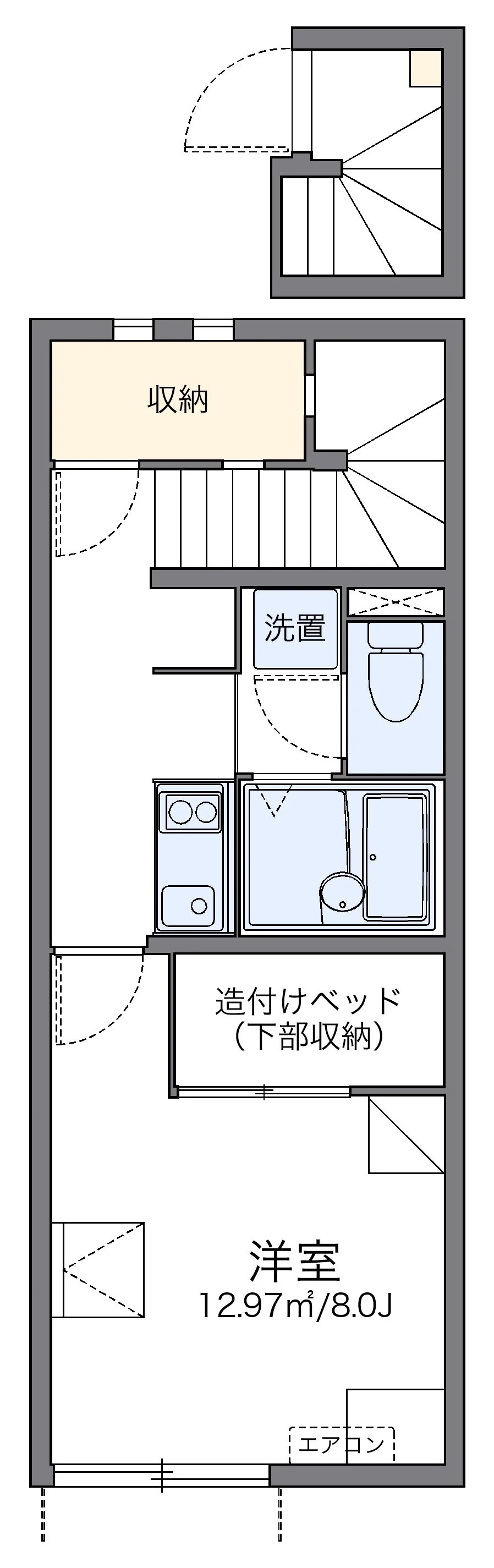 代表的な間取のため実際の間取とは異なる場合があります