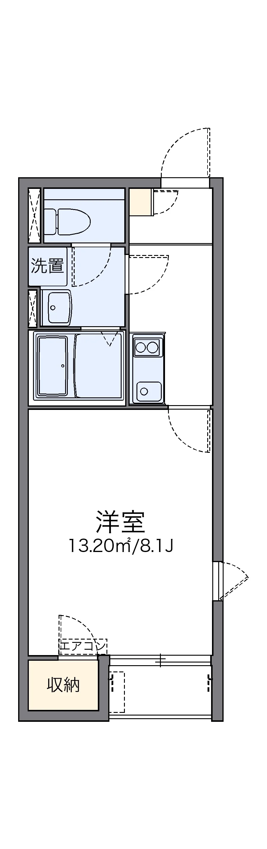 代表的な間取のため実際の間取とは異なる場合があります