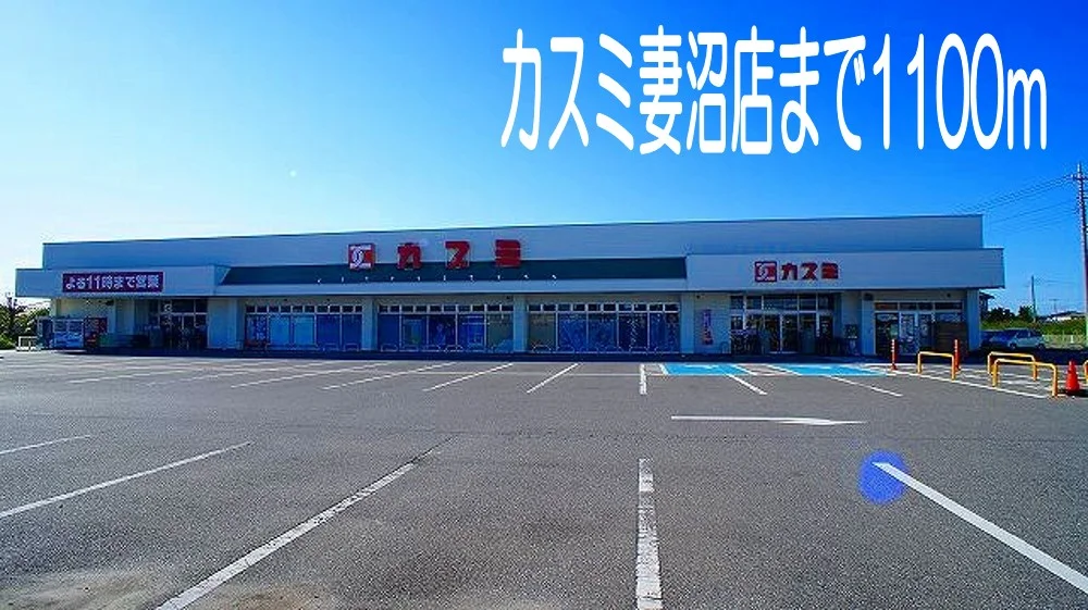 カスミ妻沼店まで1100m