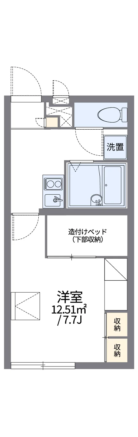 代表的な間取のため実際の間取とは異なる場合があります