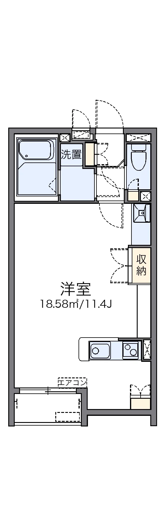 代表的な間取のため実際の間取とは異なる場合があります