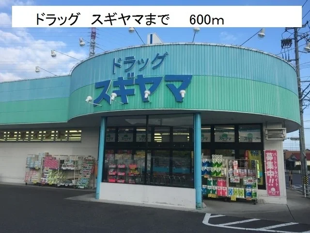 ドラッグスギヤマまで600m