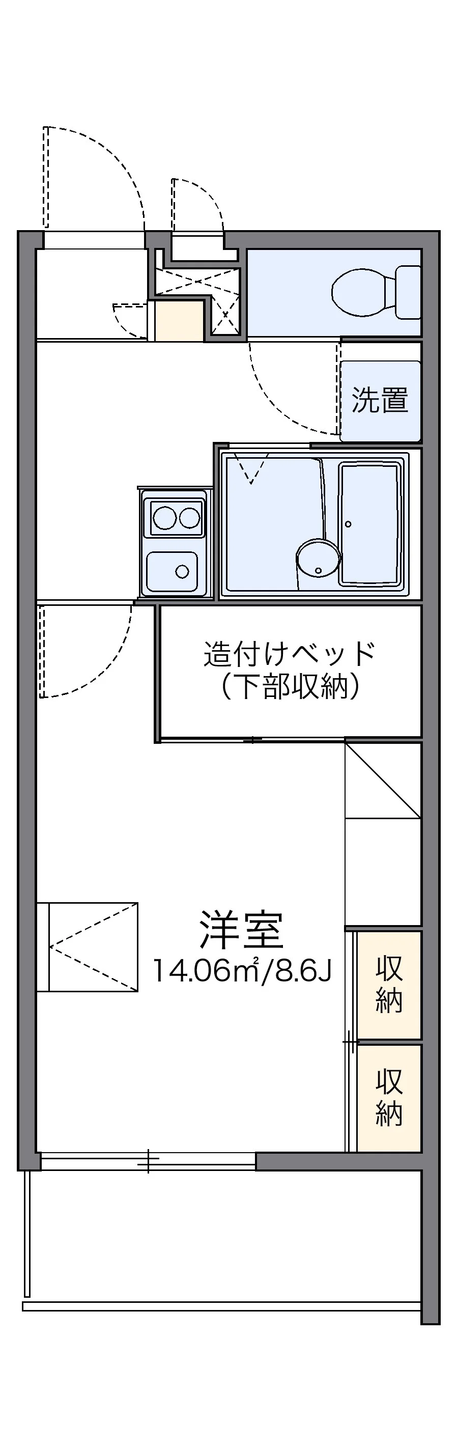 代表的な間取のため実際の間取とは異なる場合があります