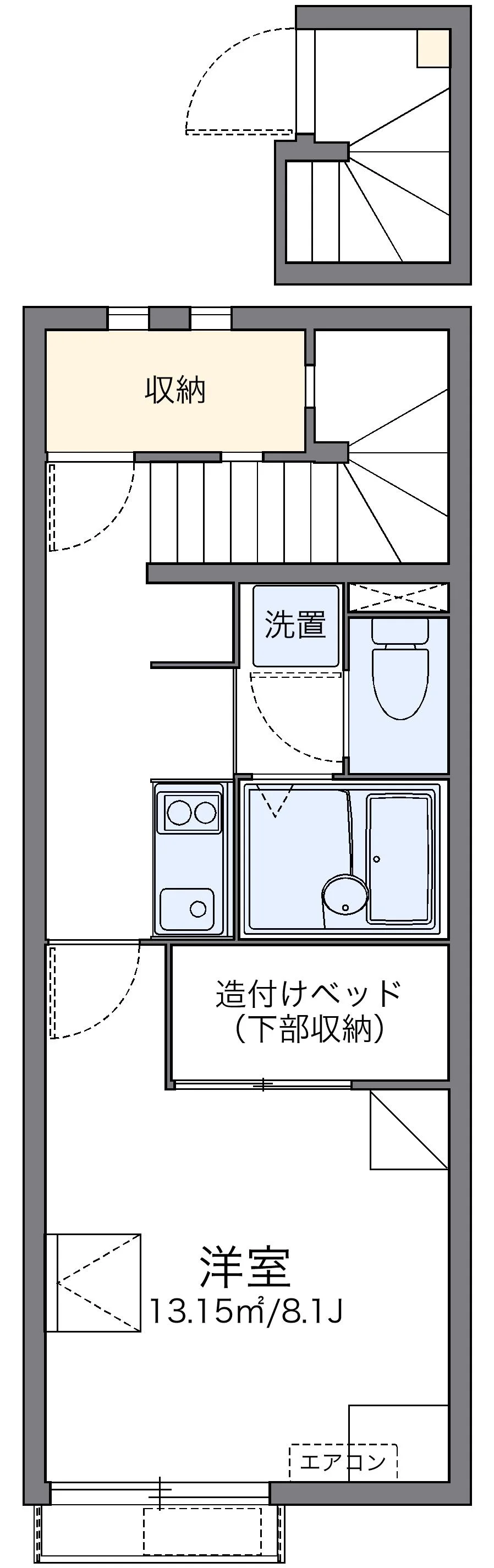 代表的な間取のため実際の間取とは異なる場合があります