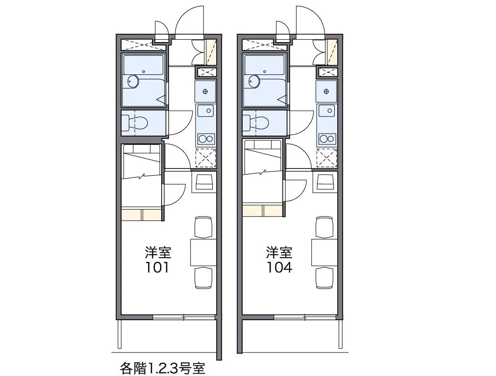 代表的な間取のため実際の間取とは異なる場合があります
