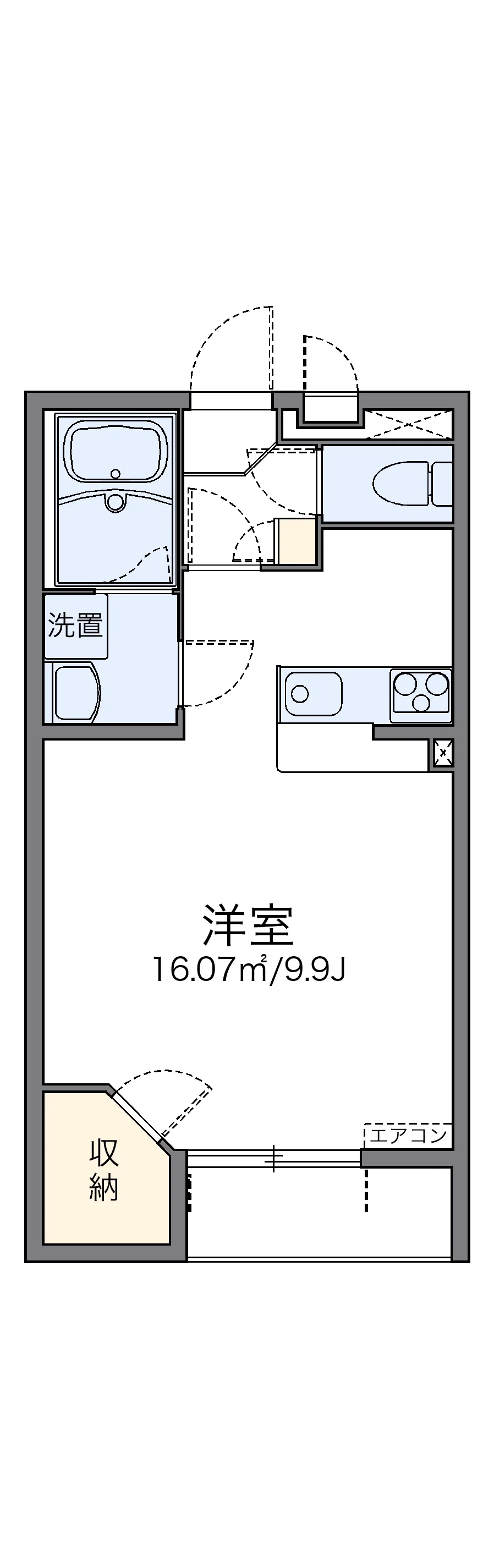 代表的な間取のため実際の間取とは異なる場合があります