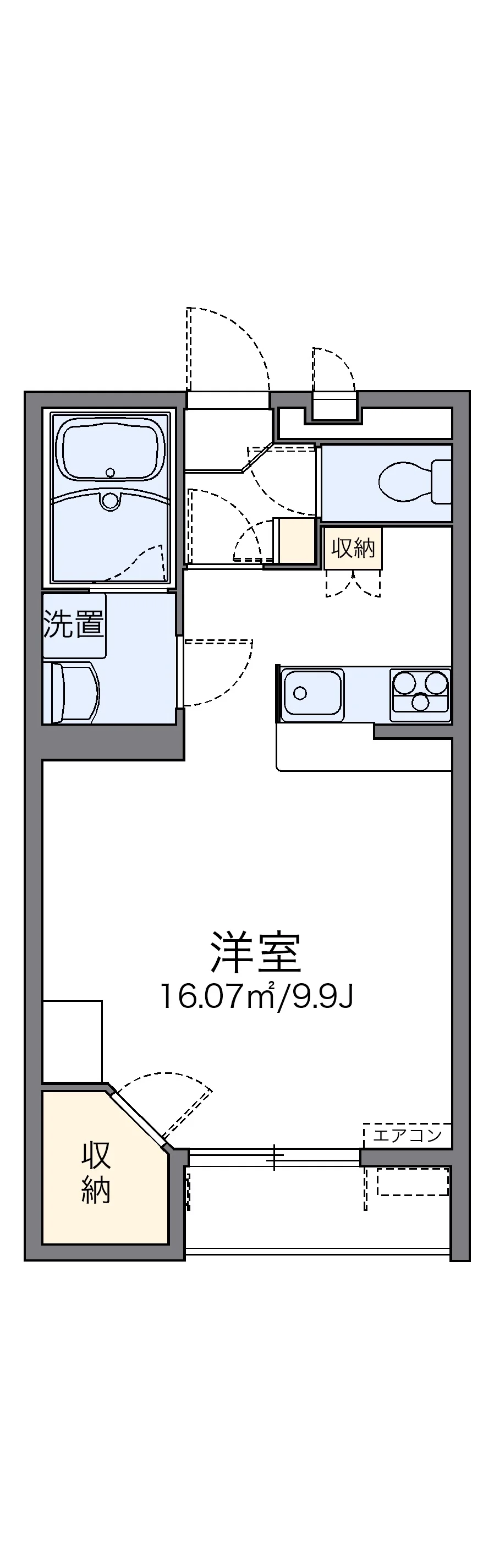 代表的な間取のため実際の間取とは異なる場合があります