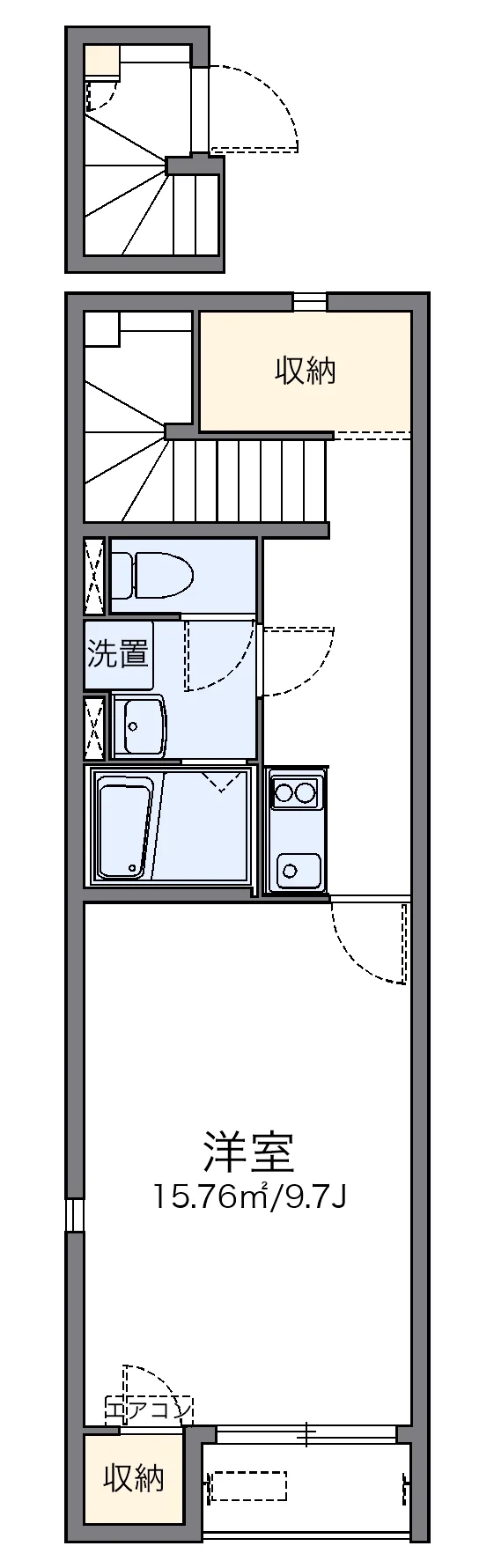 代表的な間取のため実際の間取とは異なる場合があります