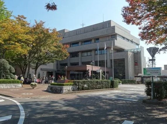 流山市役所まで1000m
