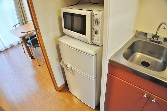 電子レンジ、冷蔵庫付き（部屋によりメーカーは異なります）