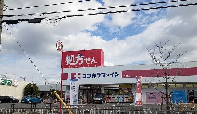 ココカラファイン様まで1100m