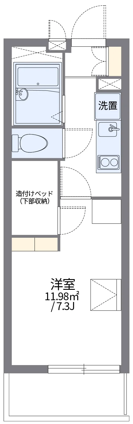 代表的な間取のため実際の間取とは異なる場合があります