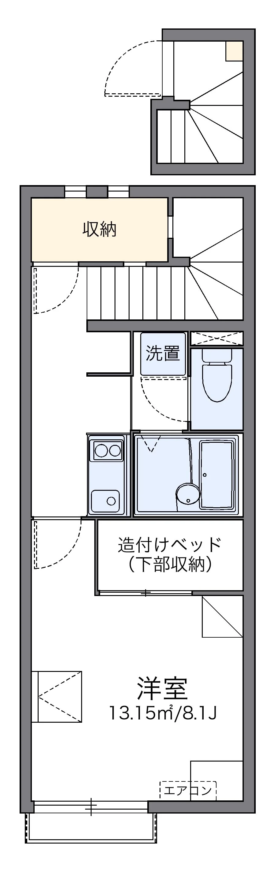 代表的な間取のため実際の間取とは異なる場合があります